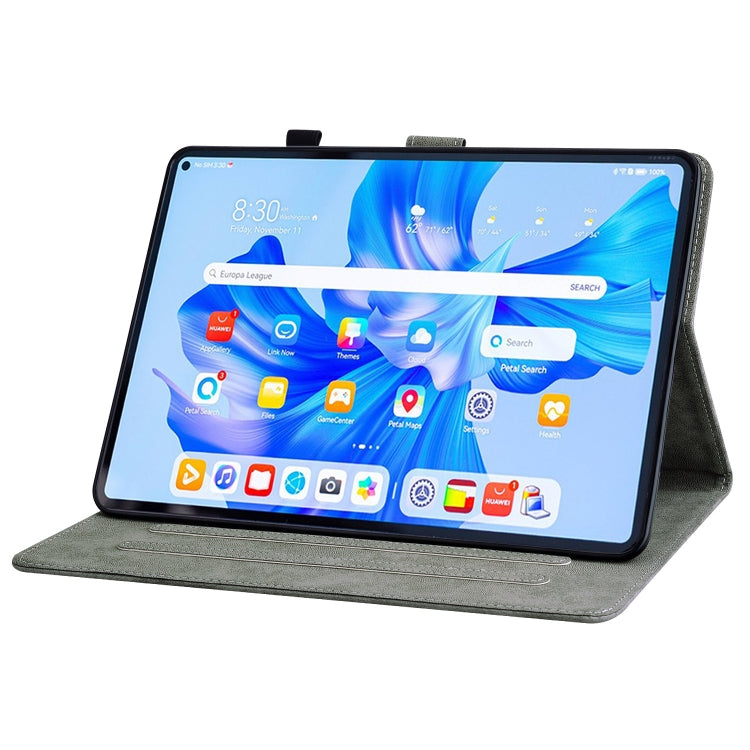 For Huawei MatePad Pro 11 2022 Tiger Pattern Flip Leather Tablet Case(Purple) - Huawei by PMC TechLife | Online Shopping South Africa | PMC TechLife | Buy Now Pay Later Mobicred