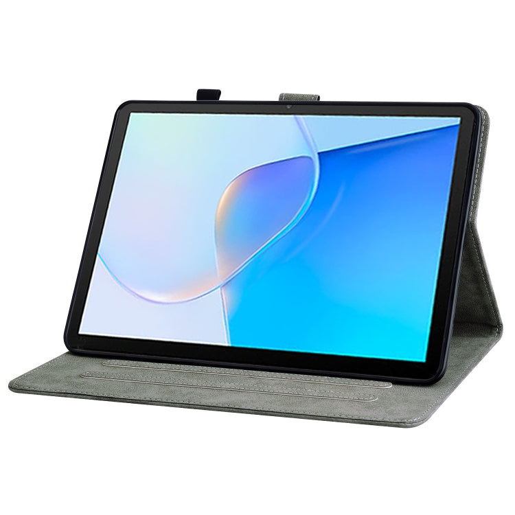 For Huawei MatePad SE Tiger Pattern Flip Leather Tablet Case(Dark Green) - Huawei by PMC TechLife | Online Shopping South Africa | PMC TechLife | Buy Now Pay Later Mobicred