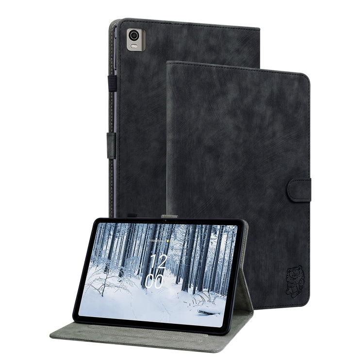 For Nokia T21 Tiger Pattern Flip Leather Tablet Case(Black) - free shipping - PMC TechLife - Order now!