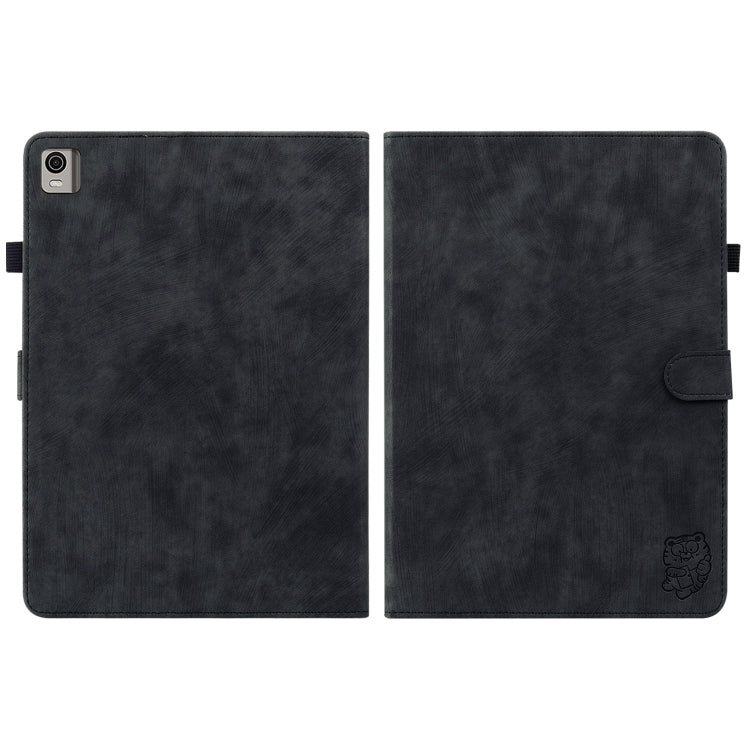 For Nokia T21 Tiger Pattern Flip Leather Tablet Case(Black) - free shipping - PMC TechLife - Order now!