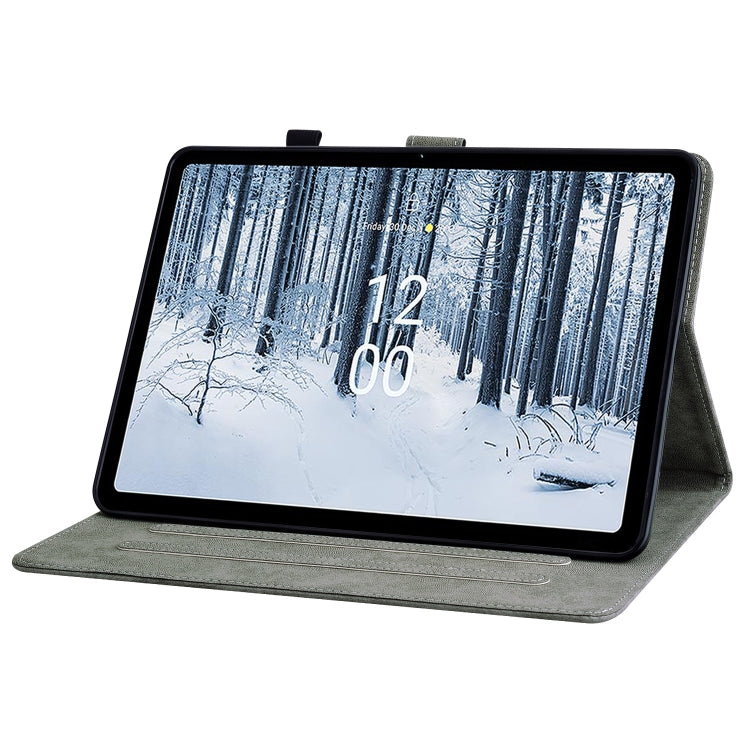 For Nokia T21 Tiger Pattern Flip Leather Tablet Case(Black) - free shipping - PMC TechLife - Order now!