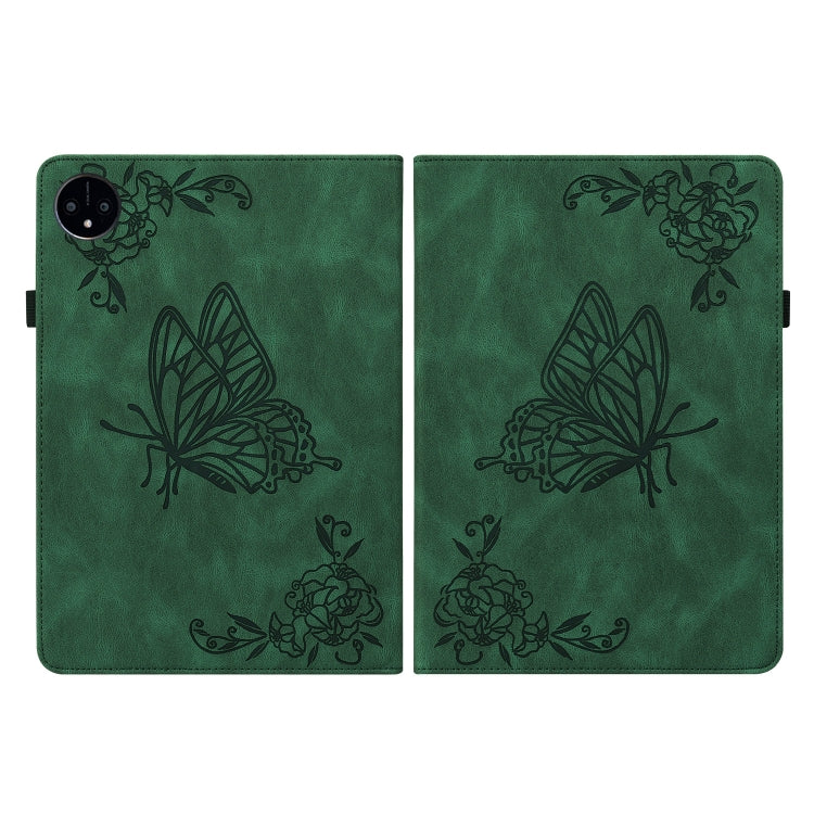 For Huawei MatePad Pro 11 2022 Butterfly Flower Embossed Leather Tablet Case(Green) - Huawei by PMC TechLife | Online Shopping South Africa | PMC TechLife | Buy Now Pay Later Mobicred