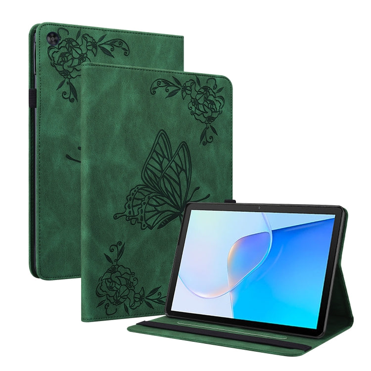 For Huawei MatePad SE Butterfly Flower Embossed Leather Tablet Case(Green) - free shipping - PMC TechLife - Order now!