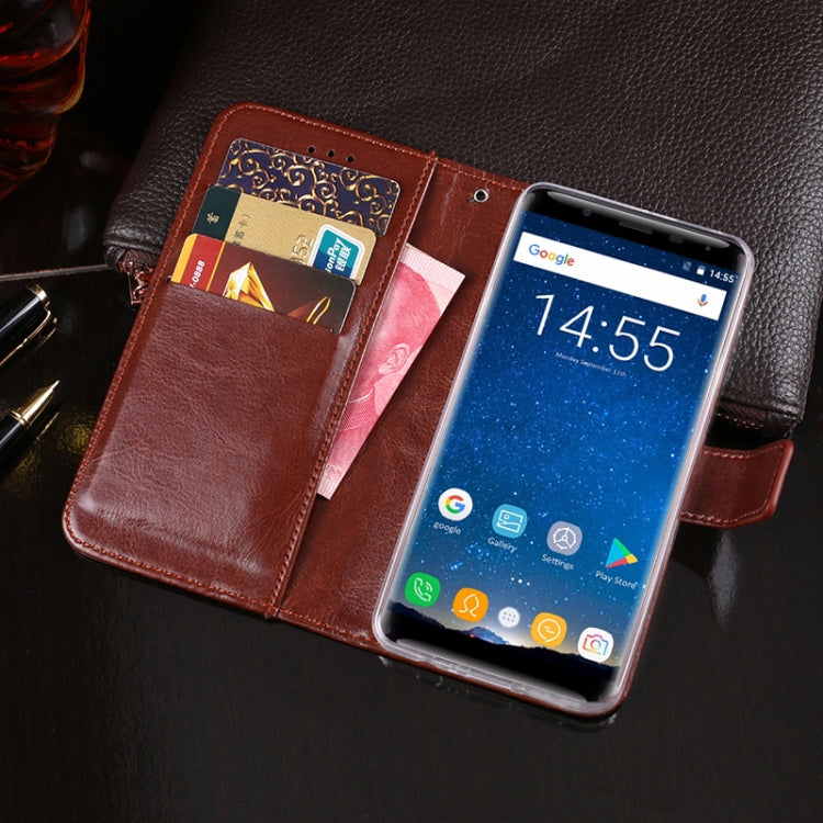 For Oukitel K5000 idewei  Crazy Horse Texture Horizontal Flip Leather Case with Holder & Card Slots & Wallet(Red) - free shipping - PMC Jewellery - Order now!