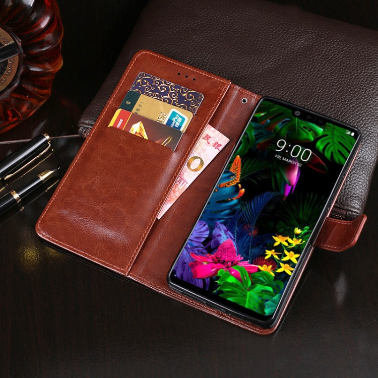 For LG G8 ThinQ idewei Crazy Horse Texture Horizontal Flip Leather Case with Holder & Card Slots & Wallet(Brown) - LG Cases by idewei | Online Shopping South Africa | PMC Jewellery | Buy Now Pay Later Mobicred