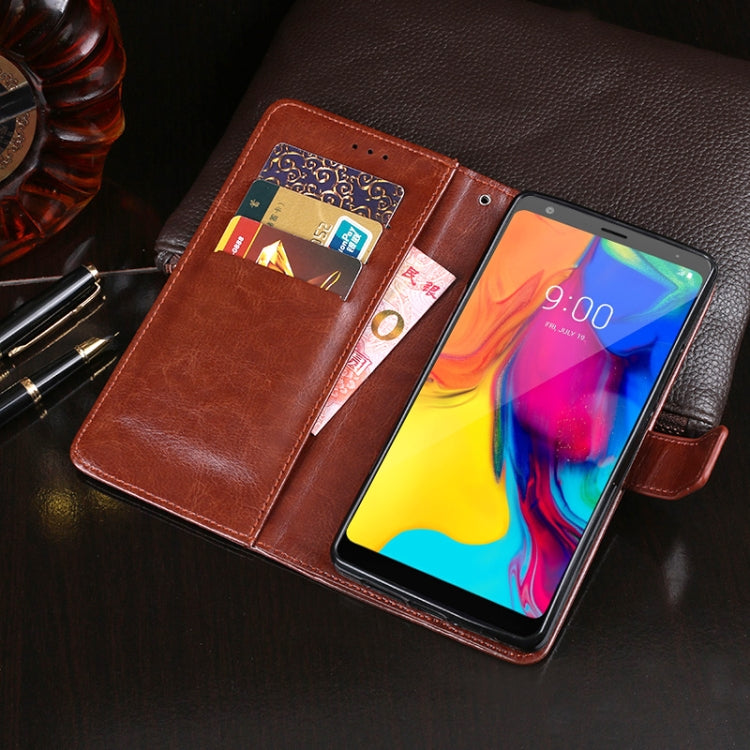 For LG Stylo 5 idewei Crazy Horse Texture Horizontal Flip Leather Case with Holder & Card Slots & Wallet(Black) - LG Cases by idewei | Online Shopping South Africa | PMC Jewellery | Buy Now Pay Later Mobicred