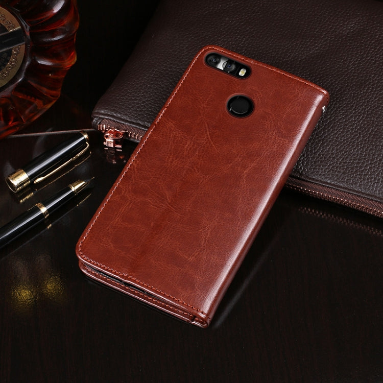 For Ulefone MIX 2 idewei  Crazy Horse Texture Horizontal Flip Leather Case with Holder & Card Slots & Wallet(Brown) - free shipping - PMC Jewellery - Order now!