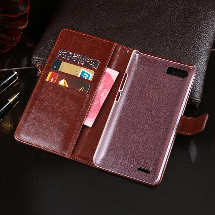 For Ulefone S1 idewei  Crazy Horse Texture Horizontal Flip Leather Case with Holder & Card Slots & Wallet(Brown) - Ulefone Cases by idewei | Online Shopping South Africa | PMC Jewellery | Buy Now Pay Later Mobicred