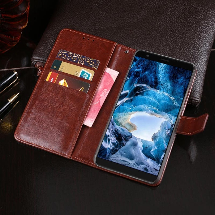For Ulefone S1 idewei  Crazy Horse Texture Horizontal Flip Leather Case with Holder & Card Slots & Wallet(Dark Blue) - Ulefone Cases by idewei | Online Shopping South Africa | PMC Jewellery | Buy Now Pay Later Mobicred