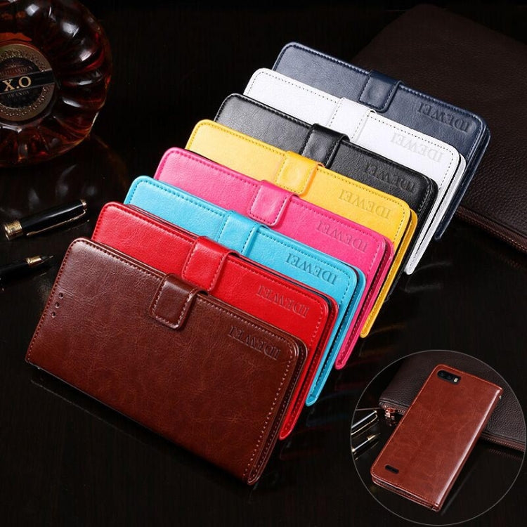 For Ulefone S1 idewei  Crazy Horse Texture Horizontal Flip Leather Case with Holder & Card Slots & Wallet(Dark Blue) - Ulefone Cases by idewei | Online Shopping South Africa | PMC Jewellery | Buy Now Pay Later Mobicred