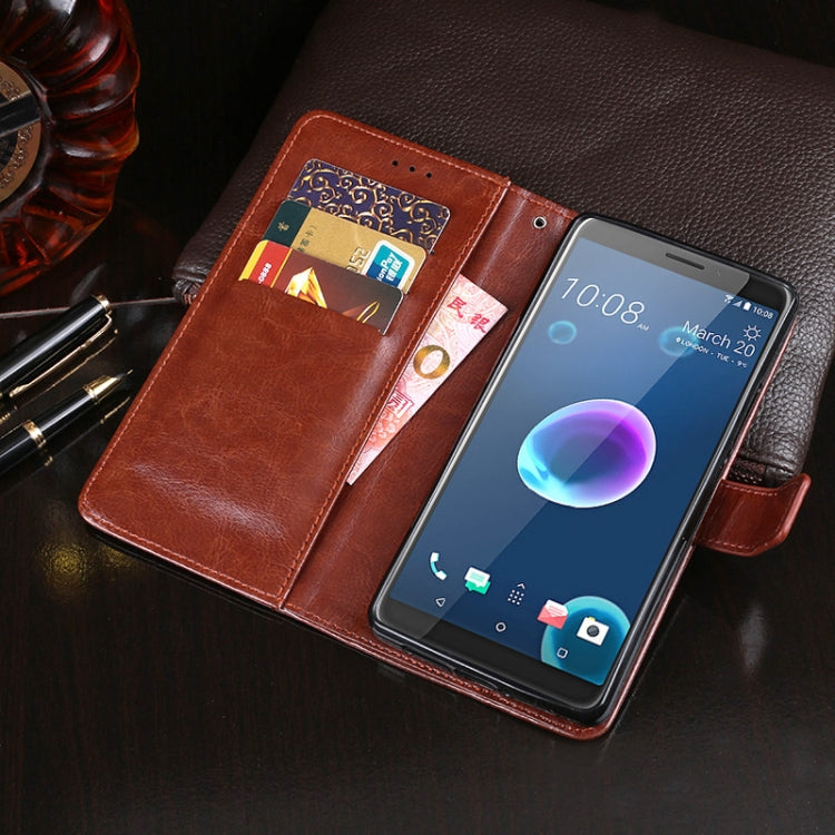 For HTC Desire 12 idewei Crazy Horse Texture Horizontal Flip Leather Case with Holder & Card Slots & Wallet(Red) - More Brand by idewei | Online Shopping South Africa | PMC Jewellery | Buy Now Pay Later Mobicred