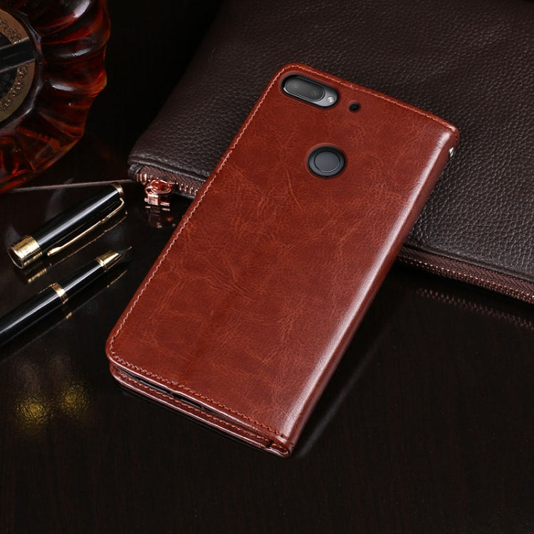 For HTC Desire 12+ idewei Crazy Horse Texture Horizontal Flip Leather Case with Holder & Card Slots & Wallet(Red) - More Brand by idewei | Online Shopping South Africa | PMC Jewellery | Buy Now Pay Later Mobicred
