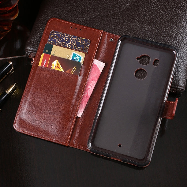For HTC U11+ idewei Crazy Horse Texture Horizontal Flip Leather Case with Holder & Card Slots & Wallet(Sky Blue) - More Brand by idewei | Online Shopping South Africa | PMC Jewellery | Buy Now Pay Later Mobicred
