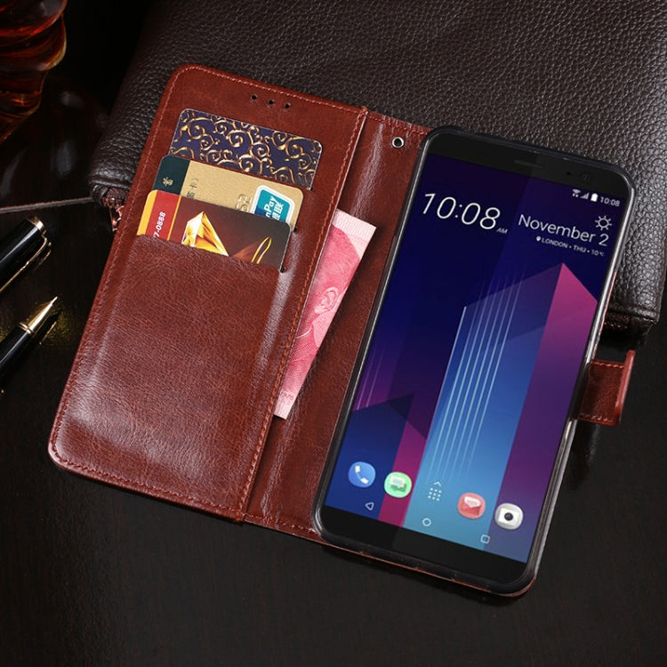 For HTC U11+ idewei Crazy Horse Texture Horizontal Flip Leather Case with Holder & Card Slots & Wallet(Red) - More Brand by idewei | Online Shopping South Africa | PMC Jewellery | Buy Now Pay Later Mobicred