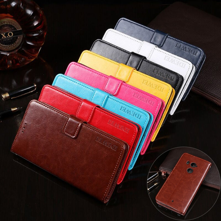 For HTC U11+ idewei Crazy Horse Texture Horizontal Flip Leather Case with Holder & Card Slots & Wallet(Red) - More Brand by idewei | Online Shopping South Africa | PMC Jewellery | Buy Now Pay Later Mobicred
