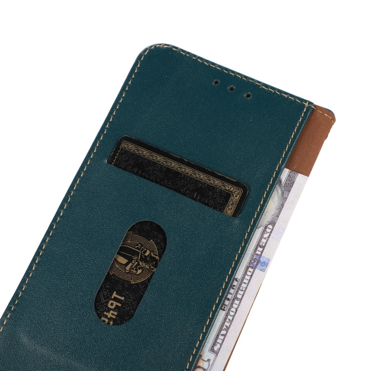 For Motorola Moto E13 4G 2023 KHAZNEH Nappa Top Layer Cowhide Leather Phone Case(Green) - Motorola Cases by PMC TechLife | Online Shopping South Africa | PMC TechLife | Buy Now Pay Later Mobicred