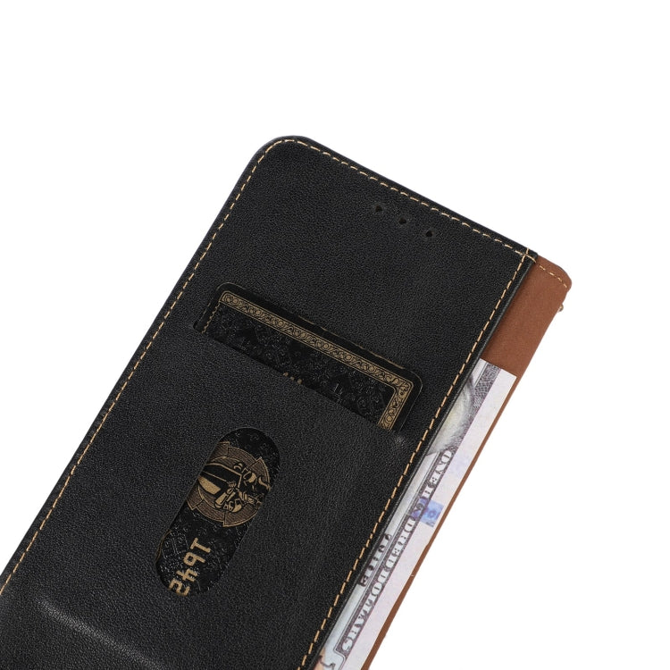 For Motorola Moto G53 5G KHAZNEH Nappa Top Layer Cowhide Leather Phone Case(Black) - Motorola Cases by PMC TechLife | Online Shopping South Africa | PMC TechLife | Buy Now Pay Later Mobicred