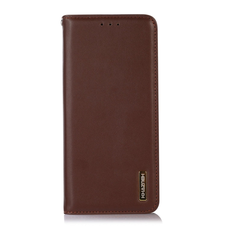 For Motorola Moto G53 5G KHAZNEH Nappa Top Layer Cowhide Leather Phone Case(Brown) - free shipping - PMC TechLife - Order now!
