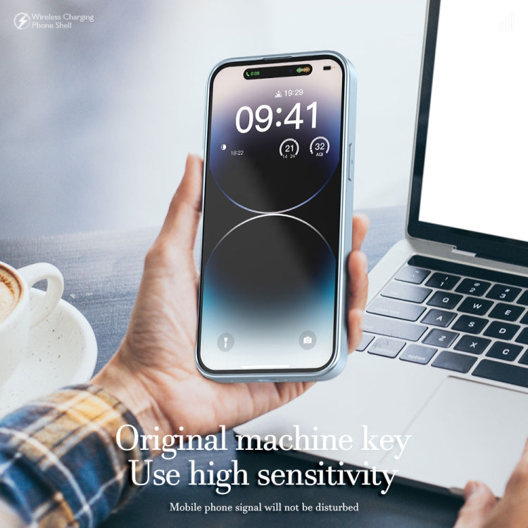 For iPhone 14 R-JUST Square Round Mirror PC+TPU Phone Case(Green) - free shipping - PMC TechLife - Order now!