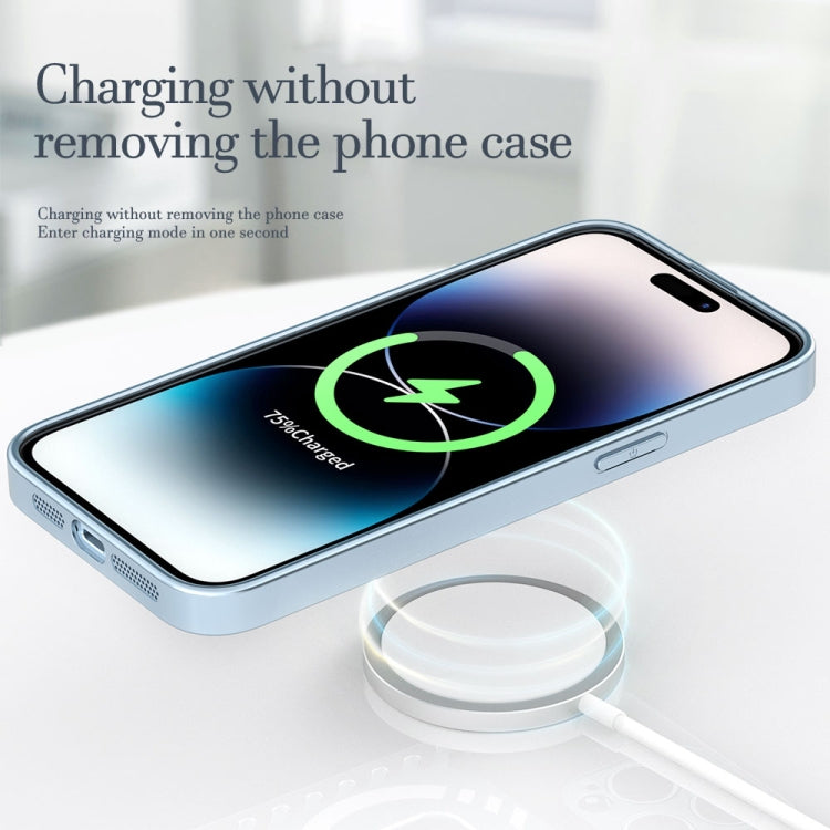 For iPhone 14 Pro Max R-JUST Square Round Mirror PC+TPU Phone Case(Green) - iPhone 14 Pro Max Cases by R-JUST | Online Shopping South Africa | PMC TechLife | Buy Now Pay Later Mobicred