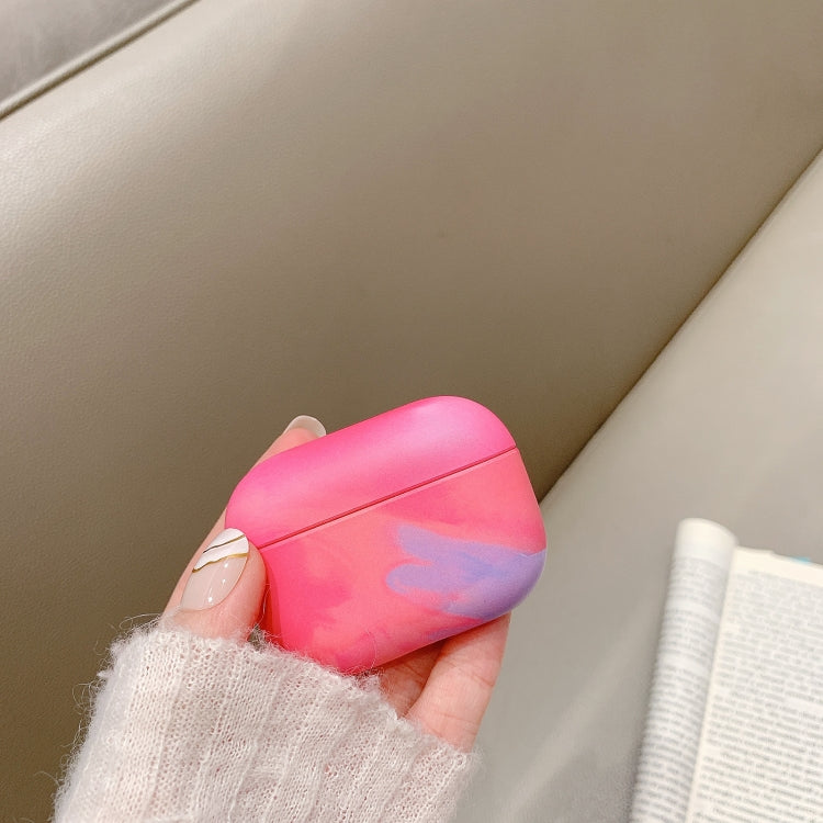 For AirPods Pro Ink Painting Water Sticker PC Earphone Case(Ink Yellow) - For AirPods Pro by PMC Jewellery | Online Shopping South Africa | PMC Jewellery | Buy Now Pay Later Mobicred