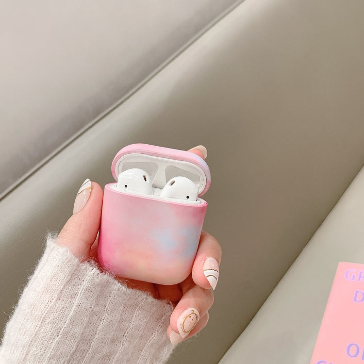 For AirPods 1 / 2 Ink Painting Water Sticker PC Earphone Case(Ink Rainbow) - For AirPods 1/2 by PMC Jewellery | Online Shopping South Africa | PMC Jewellery | Buy Now Pay Later Mobicred