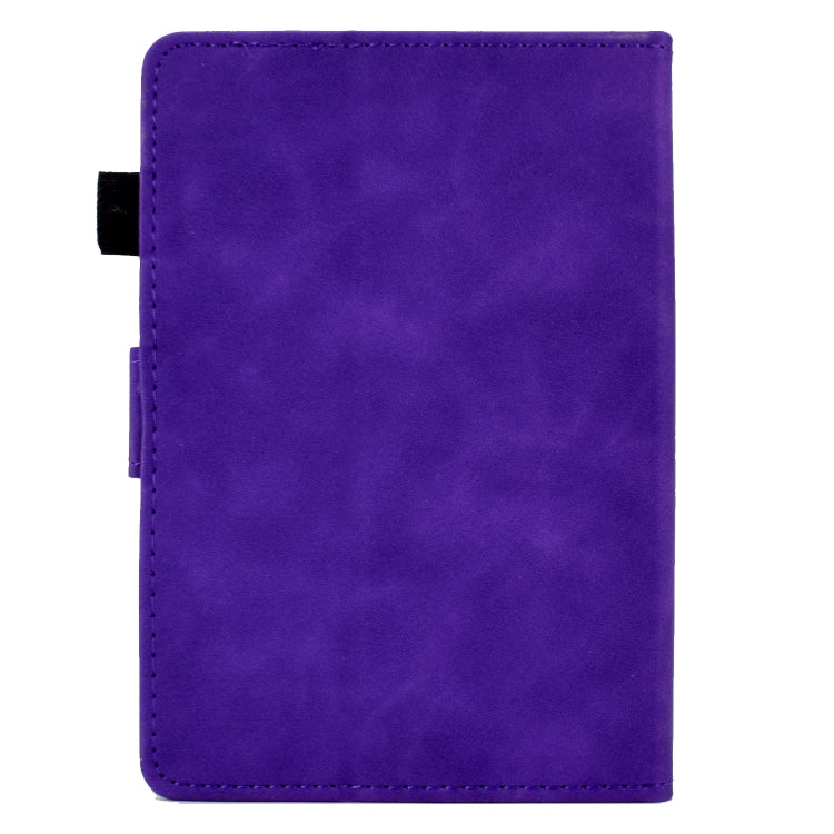 For Amazon Kindle Paperwhite 4/3/2/1 Peony Butterfly Embossed Leather Smart Tablet Case(Purple) - Amazon by PMC TechLife | Online Shopping South Africa | PMC TechLife | Buy Now Pay Later Mobicred