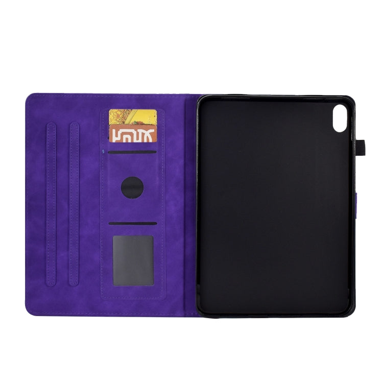 For Lenovo Tab P11 Peony Butterfly Embossed Leather Smart Tablet Case(Purple) - Lenovo by PMC TechLife | Online Shopping South Africa | PMC TechLife | Buy Now Pay Later Mobicred