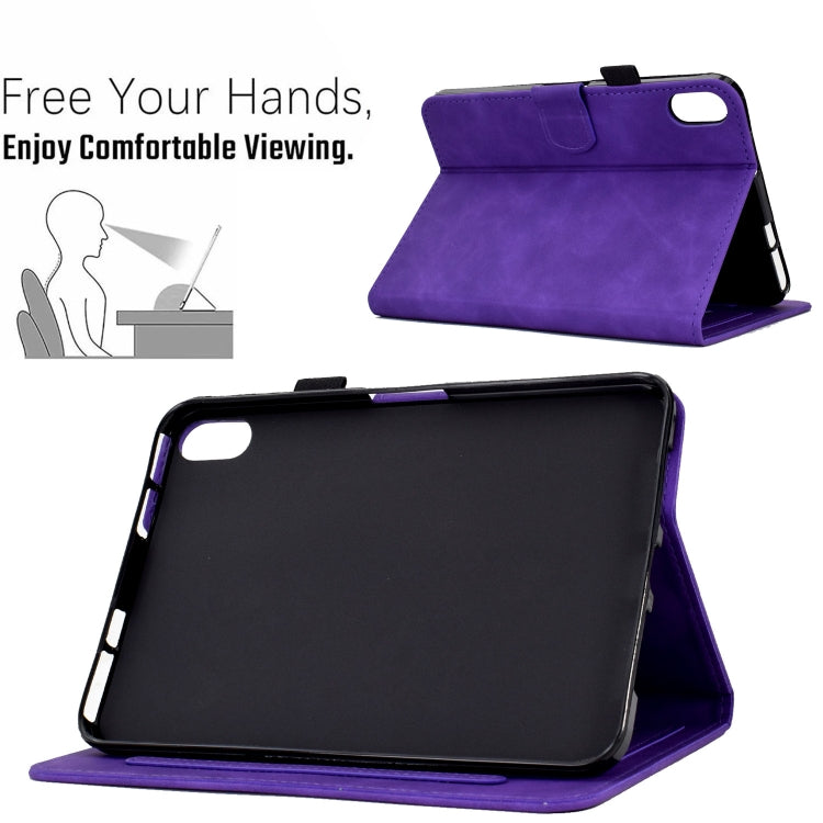 For Lenovo Tab P11 Peony Butterfly Embossed Leather Smart Tablet Case(Purple) - Lenovo by PMC TechLife | Online Shopping South Africa | PMC TechLife | Buy Now Pay Later Mobicred
