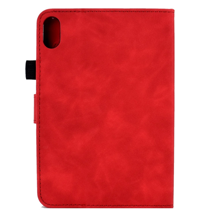 For Lenovo Tab P11 Peony Butterfly Embossed Leather Smart Tablet Case(Red) - Lenovo by PMC TechLife | Online Shopping South Africa | PMC TechLife | Buy Now Pay Later Mobicred
