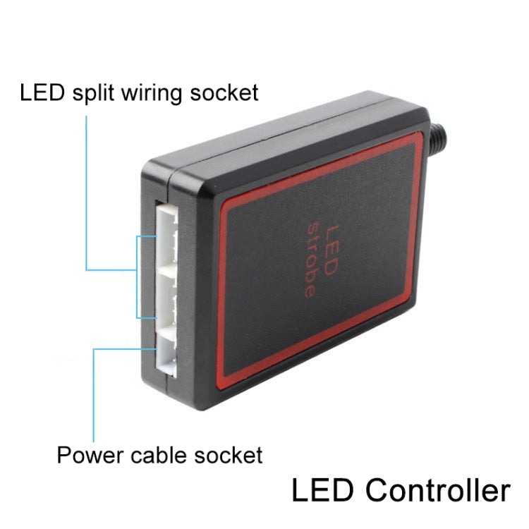 4 in 1 Car 16LEDs Grille Flash Lights Warning Lights with Wireless Remote Control(Red) - Warning Lights by PMC TechLife | Online Shopping South Africa | PMC TechLife | Buy Now Pay Later Mobicred