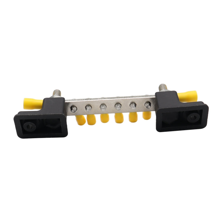 CP-3050 150A 12-48V RV Yacht 6-way Busbar with 8pcs Terminals(Black) - Booster Cable & Clip by PMC TechLife | Online Shopping South Africa | PMC TechLife | Buy Now Pay Later Mobicred