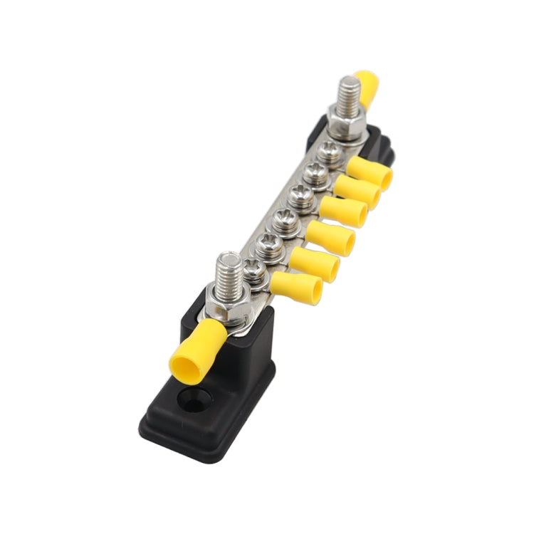 CP-3050 150A 12-48V RV Yacht 6-way Busbar with 8pcs Terminals(Black) - Booster Cable & Clip by PMC TechLife | Online Shopping South Africa | PMC TechLife | Buy Now Pay Later Mobicred