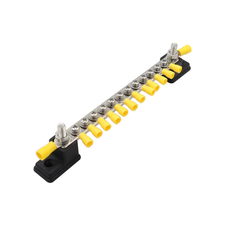 CP-3051 150A 12-48V RV Yacht 12-way Busbar with 14pcs Terminals(Black) - Booster Cable & Clip by PMC TechLife | Online Shopping South Africa | PMC TechLife | Buy Now Pay Later Mobicred