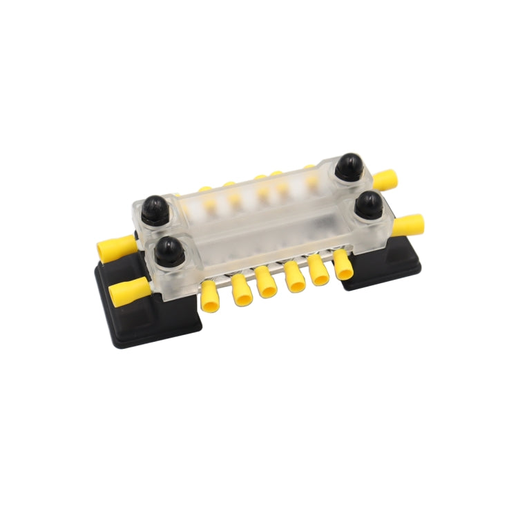 CP-3052 150A 12-48V RV Yacht Double-row 6-way Busbar with 16pcs Terminals(Black) - Booster Cable & Clip by PMC TechLife | Online Shopping South Africa | PMC TechLife | Buy Now Pay Later Mobicred
