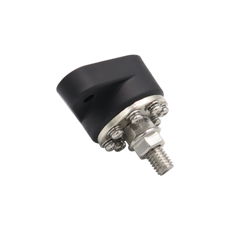 3/8 inch M10 RV Yacht 8-way Terminal Stud with 2 M5x20 Screws(Black) - Booster Cable & Clip by PMC TechLife | Online Shopping South Africa | PMC TechLife | Buy Now Pay Later Mobicred