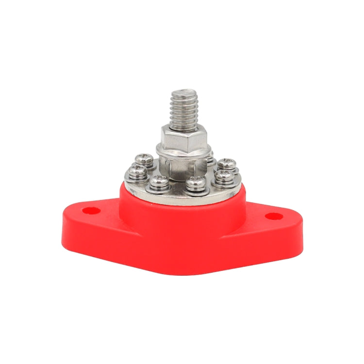 3/8 inch M10 RV Yacht 8-way Terminal Stud with 2 M5x20 Screws(Red) - Booster Cable & Clip by PMC TechLife | Online Shopping South Africa | PMC TechLife | Buy Now Pay Later Mobicred