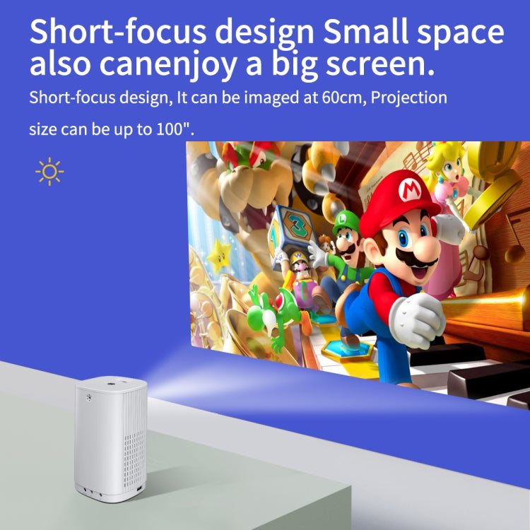T1 480x360 800 Lumens Portable Mini LED Projector, specifications: AU Plug(White) - free shipping - PMC Jewellery - Order now!