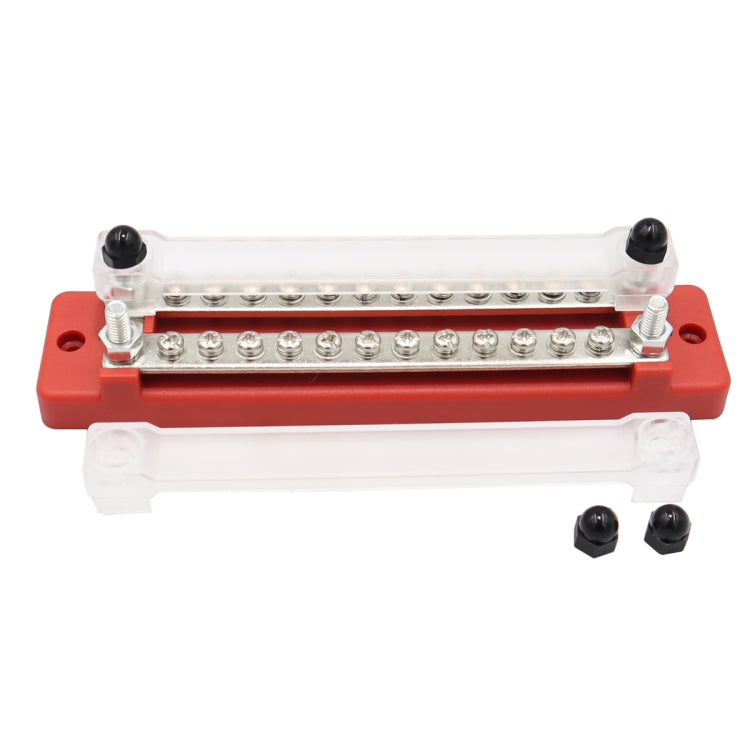 CP-3109-02 150A 12-48V RV Yacht Double-row 12-way Busbar(Red) - Booster Cable & Clip by PMC TechLife | Online Shopping South Africa | PMC TechLife | Buy Now Pay Later Mobicred