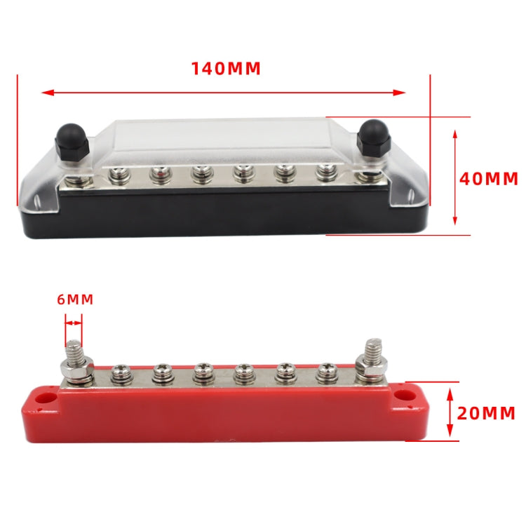 CP-0972 1 Pair 10-way A Style Power Distribution Block Terminal Studs with Terminals - Booster Cable & Clip by PMC TechLife | Online Shopping South Africa | PMC TechLife | Buy Now Pay Later Mobicred