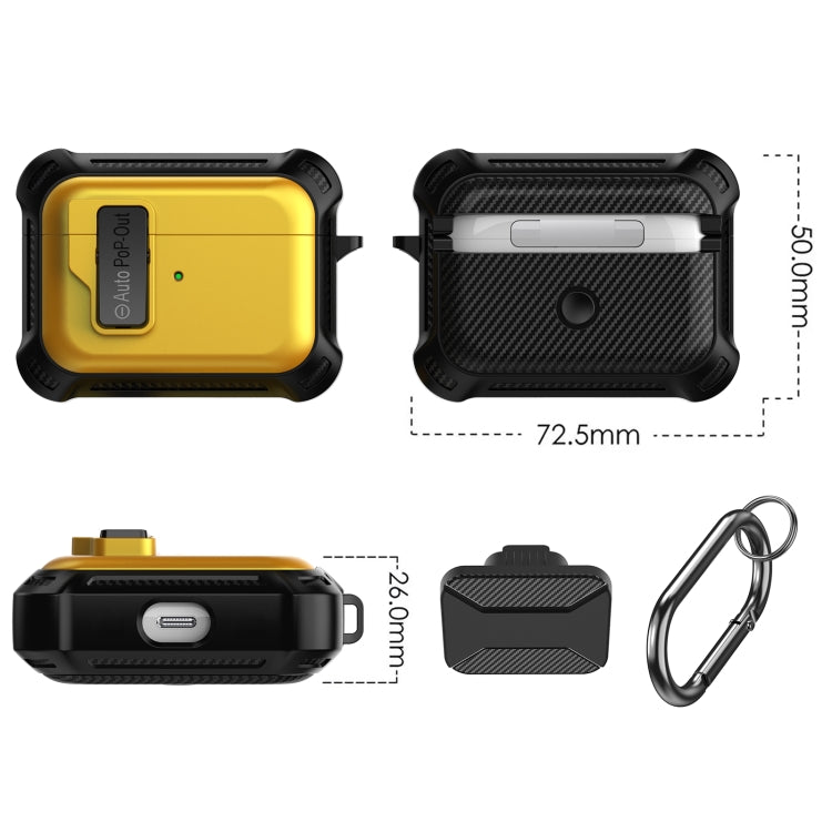 For AirPods Pro Signal Flag Wireless Earphones Case with Security Lock(Red) - For AirPods Pro by PMC Jewellery | Online Shopping South Africa | PMC Jewellery | Buy Now Pay Later Mobicred