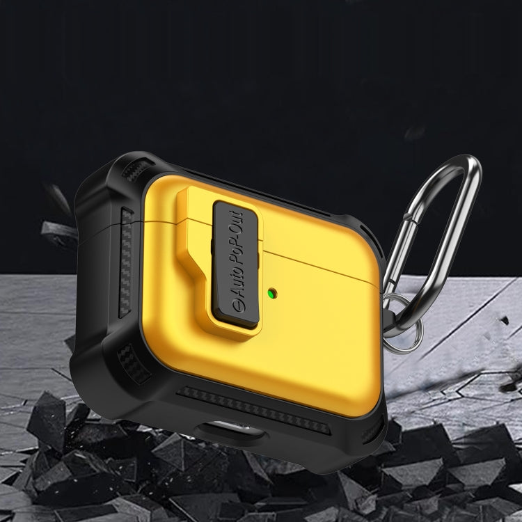 For AirPods Pro Signal Flag Wireless Earphones Case with Security Lock(Green) - For AirPods Pro by PMC Jewellery | Online Shopping South Africa | PMC Jewellery | Buy Now Pay Later Mobicred