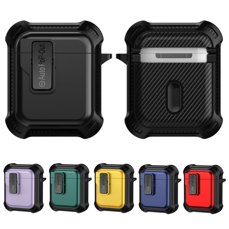 For AirPods 1 / 2 Signal Flag Wireless Earphones Case with Security Lock(Red) - For AirPods 1/2 by PMC Jewellery | Online Shopping South Africa | PMC Jewellery | Buy Now Pay Later Mobicred