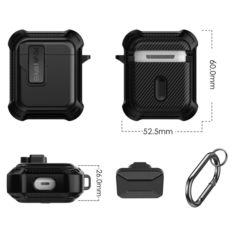 For AirPods 1 / 2 Signal Flag Wireless Earphones Case with Security Lock(Green) - For AirPods 1/2 by PMC Jewellery | Online Shopping South Africa | PMC Jewellery | Buy Now Pay Later Mobicred