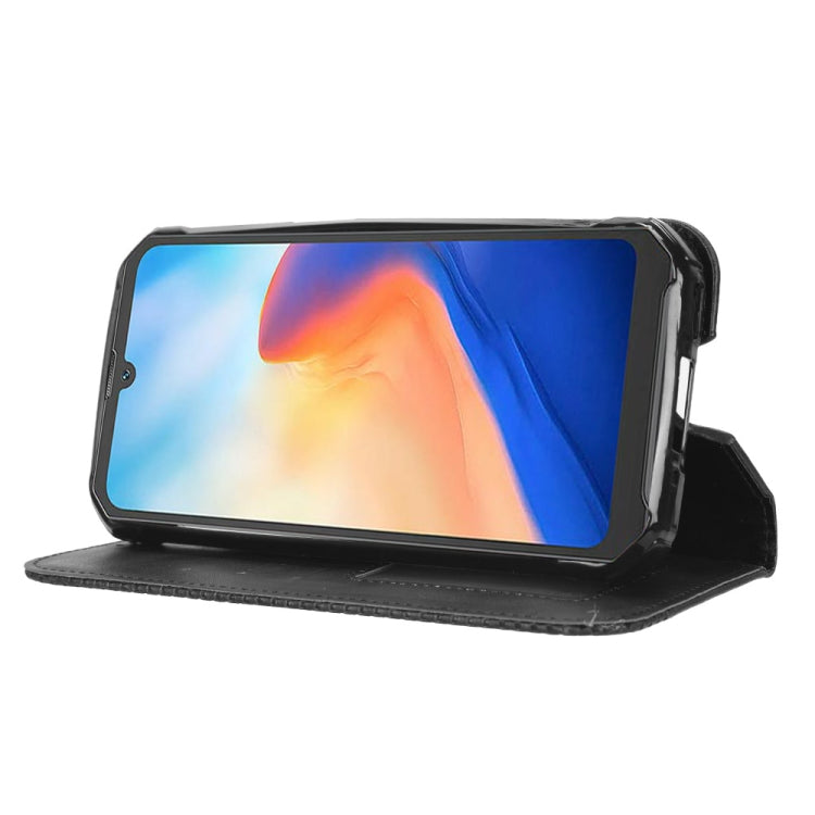 For Blackview BV7200 Magnetic Buckle Retro Texture Leather Phone Case(Black) - More Brand by PMC TechLife | Online Shopping South Africa | PMC TechLife