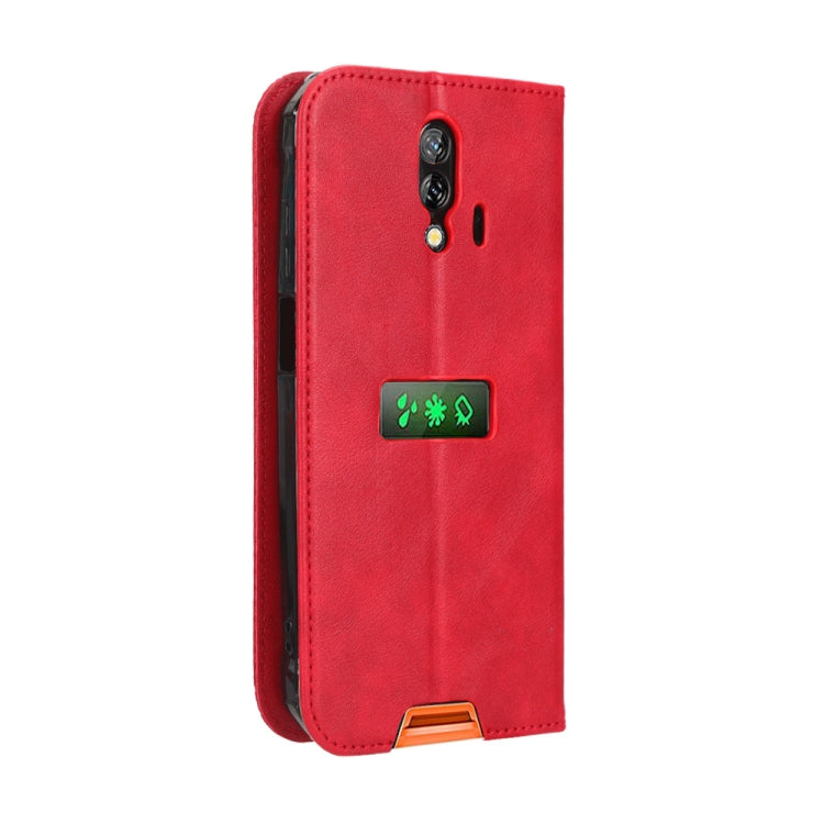 For Blackview BV7200 Magnetic Buckle Retro Texture Leather Phone Case(Red) - More Brand by PMC TechLife | Online Shopping South Africa | PMC TechLife | Buy Now Pay Later Mobicred