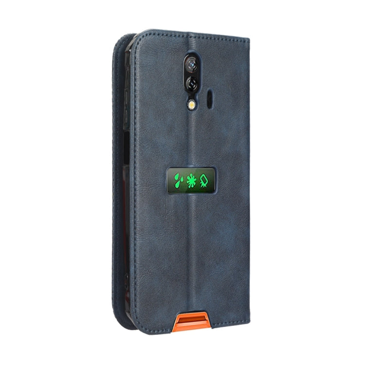 For Blackview BV7200 Magnetic Buckle Retro Texture Leather Phone Case(Blue) - free shipping - PMC TechLife - Order now!
