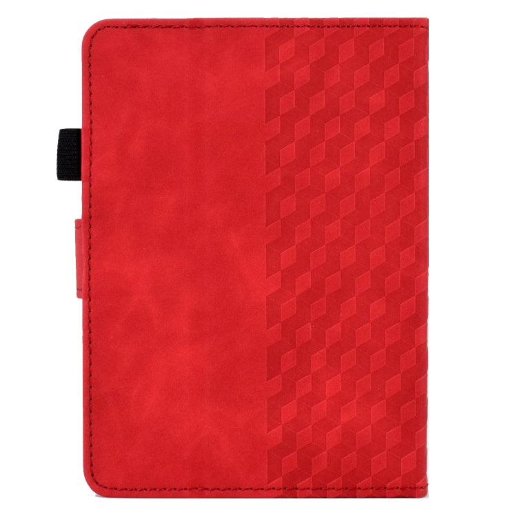 For Amazon Kindle Lite 2022 Rhombus Embossed Leather Tablet Case(Red) - Amazon by PMC TechLife | Online Shopping South Africa | PMC TechLife | Buy Now Pay Later Mobicred