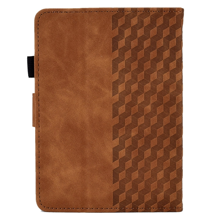 For Amazon Kindle Lite 2022 Rhombus Embossed Leather Tablet Case(Brown) - Amazon by PMC TechLife | Online Shopping South Africa | PMC TechLife | Buy Now Pay Later Mobicred