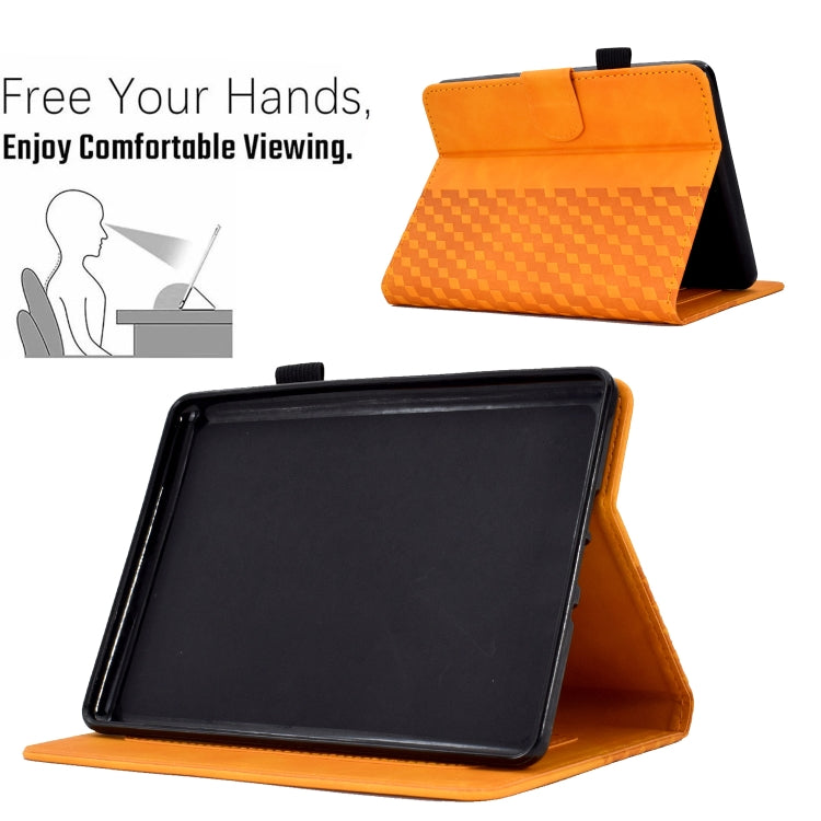 For Amazon Kindle PaperWhite 5 2021 Rhombus Embossed Leather Tablet Case(Khaki) - Amazon by PMC TechLife | Online Shopping South Africa | PMC TechLife | Buy Now Pay Later Mobicred